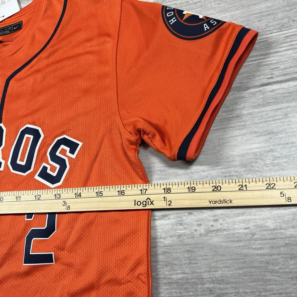 Nike Alex Bregman Jersey Orange Houston Astros #2 Youth Medium (10/12) $125 MSRP